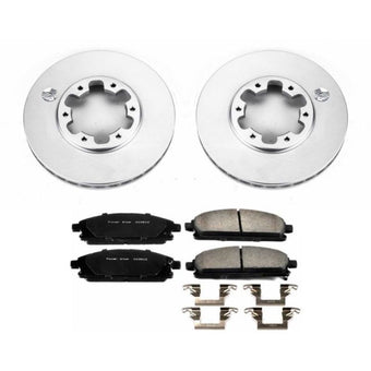 compare product Power Stop 96-98 Nissan Pathfinder Front Z17 Evolution Geomet Coated Brake Kit
