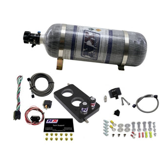 compare product Nitrous Express 05-10 Ford Mustang 4.6L 3 Valve Nitrous Plate Kit (50-150HP) w/12lb Bottle