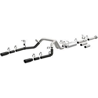 compare product MagnaFlow 11-19 Chevrolet Silverado 2500/3500 HD V8-6.0L Dual Split Cat-Back Exhaust w/Black Tips