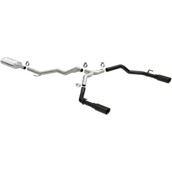 compare product MagnaFlow 2020 Jeep Gladiator 3in Street Series Dual Split Exit SS Cat-Back Exhaust w/Black Tips