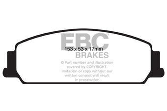 compare product EBC 08-10 Pontiac G8 3.6 Bluestuff Front Brake Pads