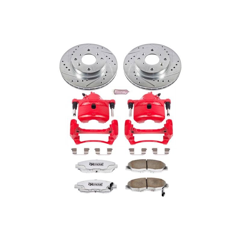 Power Stop 98 - 02 Honda Accord Front Z26 Street Warrior Brake Kit w/Calipers - My Store