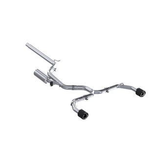 compare product MBRP 2022 VW Golf GTI MK8 T304 SS 3in Cat-Back Exhaust 2.5in Dual Split Rear w/ Carbon Fiber Tips