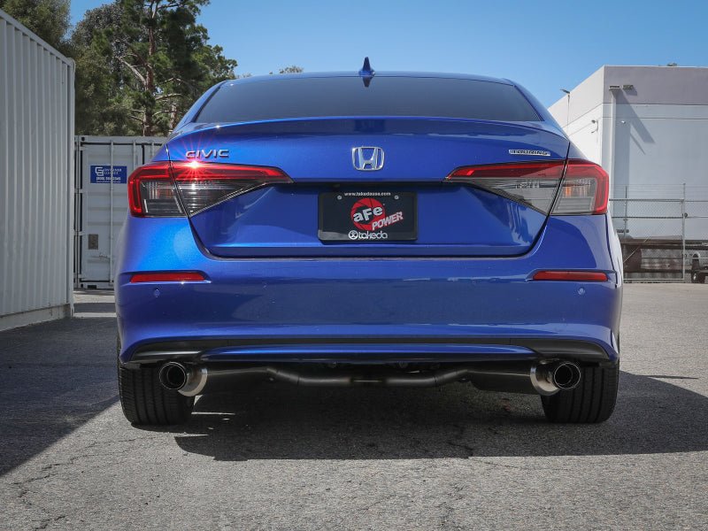 aFe Takeda 2.5in 304 SS Cat - Back Exhaust System w/CF Tips 2022+ Honda Civic L4 - 1.5L (t) - My Store