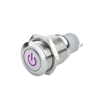 compare product Oracle Pre-Wired Power Symbol On/Off Flush Mount LED Switch - UV/Purple