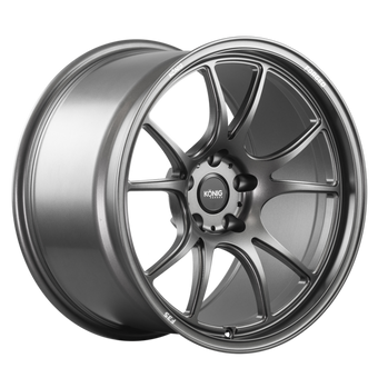 compare product Konig Forged F3S 17x8 / 5x114.3 / ET35 - Satin Charcoal Knurled Bead