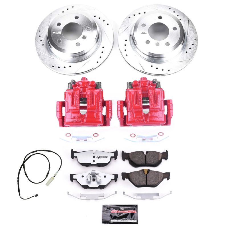 Power Stop 13 - 15 BMW X1 Rear Z26 Street Warrior Brake Kit w/Calipers - My Store