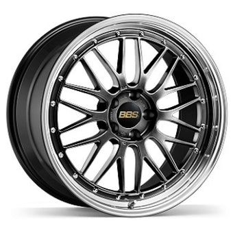 compare product BBS LM 20x12 5x130 ET72 CB71.6 Diamond Black Wheel w/ Diamond Cut Machined Lip