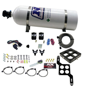 compare product Nitrous Express Dominator Billet Crossbar Stage 6 Nitrous Kit (50-300HP) w/15lb Bottle