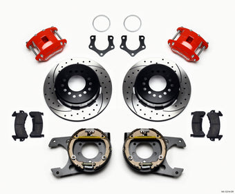 compare product Wilwood D154 P/S P-B Kit Drilled-Red Mopar/Dana 2.36in Off w/Snap Ring Bearing