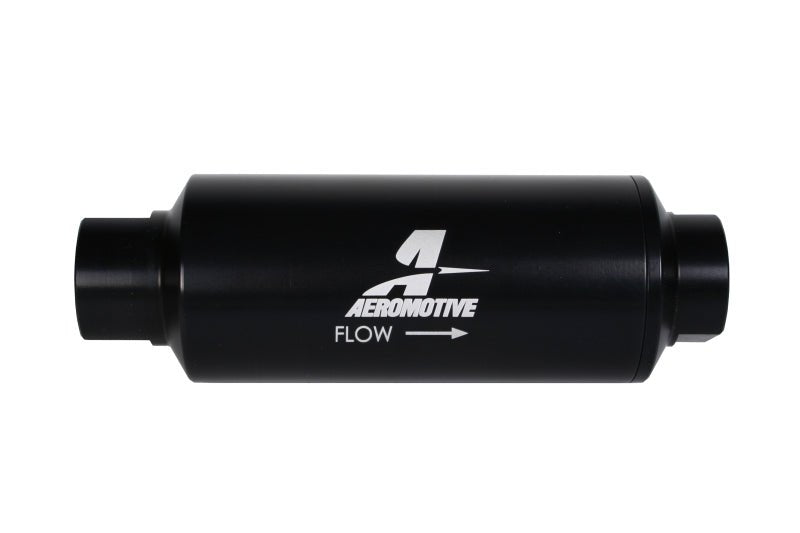 Aeromotive In - Line Marine Filter - AN - 12 - 40 Micron SS Element - Black Hardcoat Finish - My Store