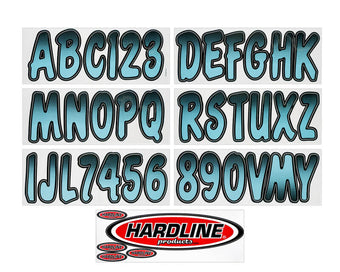 compare product Hardline Boat Lettering Registration Kit 3 in. - 200 BabyBlue/Black