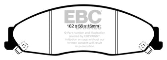 compare product EBC 05-08 Pontiac Grand Prix 5.3 Yellowstuff Front Brake Pads