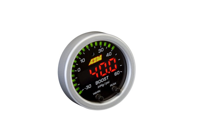 AEM X - Series Boost Pressure - 30inHg 60psi Gauge Kit - My Store