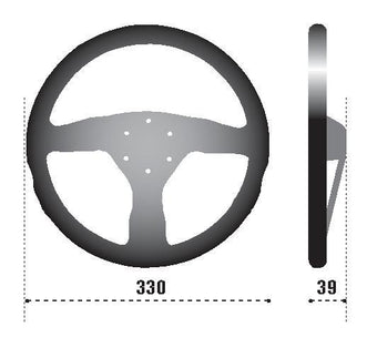 compare product Sparco Steering Wheel 383 Suede Black
