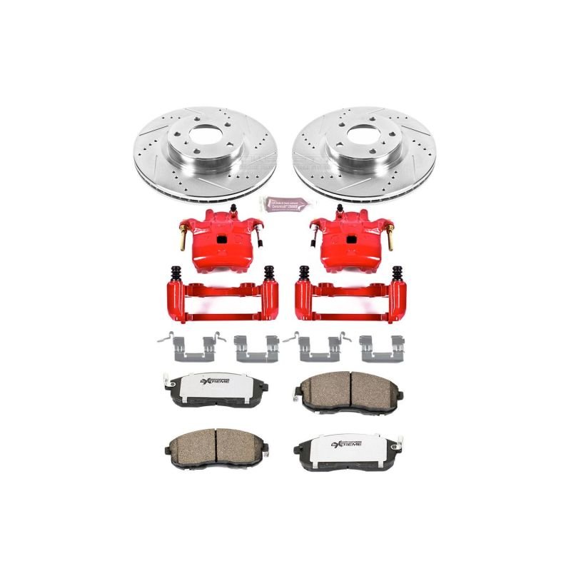Power Stop 03 - 05 Infiniti G35 Front Z26 Street Warrior Brake Kit w/Calipers - My Store