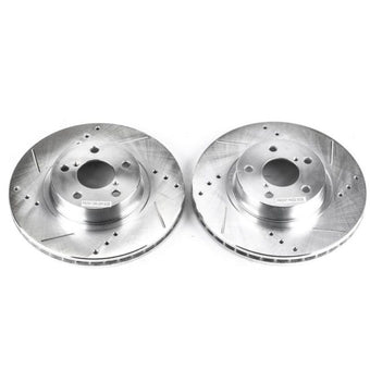 compare product Power Stop 05-06 Saab 9-2X Front Evolution Drilled & Slotted Rotors - Pair