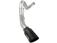 aFe Atlas 5in DPF - Back Aluminized Steel Exh Sys Ford Diesel Trucks 11 - 14 v8 - 6.7L td wrinkled blk tip - My Store