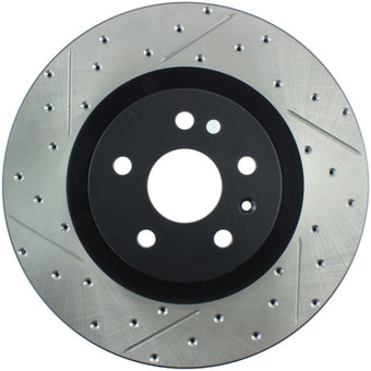 compare product StopTech Slotted & Drilled Sport Brake Rotor