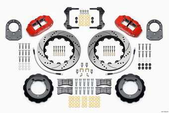 compare product Wilwood Narrow Superlite 4R Front Hat Kit 14.00in Drill Red 66-75 Ford Bronco Dana 30/44 w/Lines