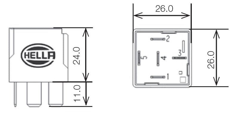 Hella Relay 12V 20/40A Spdt Res - My Store