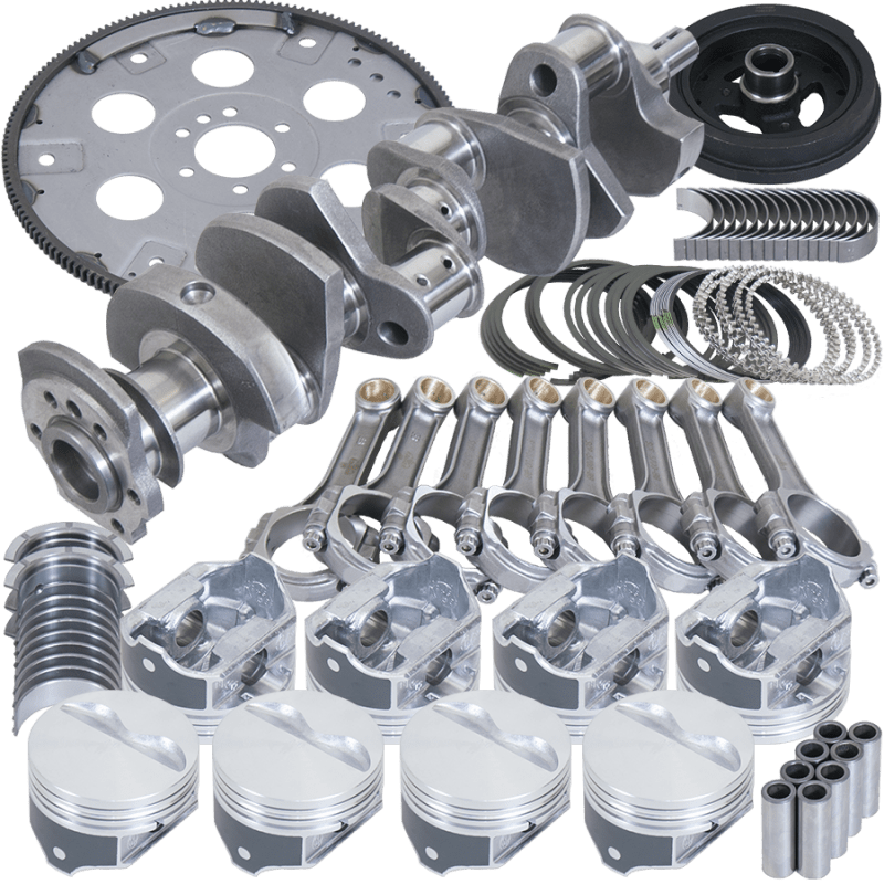 Eagle Chevy 350 1Pc 3.480in Crank 5.700in I - Beam Rods 4.030in Pistons 153 Tooth FP Balanced Assembly - My Store