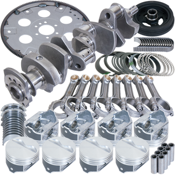 compare product Eagle Chevy 350 2Pc 3.480in Crank 5.700in I-Beam Rods Cast -7cc 4.040in Pistons Balanced Assembly