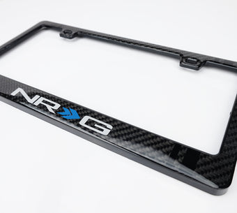 compare product NRG Carbon License Plate Frame/ Fiber Poly Dip Finish Wet w/ NRG Logo