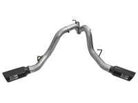 aFe LARGE Bore HD 4in Dual DPF - Back SS Exhaust w/Black Tip 16 - 17 GM Diesel Truck V8 - 6.6L (td) LML - My Store