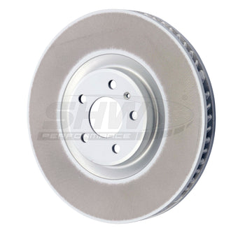 compare product SHW 20-21 Porsche Macan GTS 2.9L Right Front Smooth Monobloc Brake Rotor (95B615302AA)