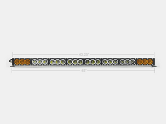 compare product Cali Raised 43 Amber/White Dual Function Led Bar - No Wire Harness / No Switch