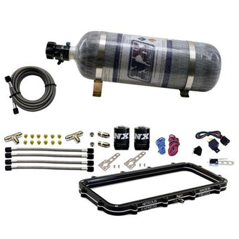 compare product Nitrous Express Holley High Ram Plenum Nitrous Plate Kit w/12lb Bottle