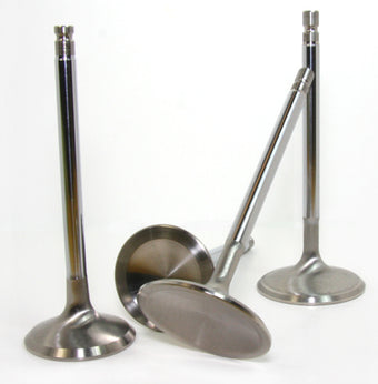 compare product GSC P-D Nissan VR38DETT Chrome Polished Super Alloy Exhaust Valve - 32.15mm Head STD - SET OF 12
