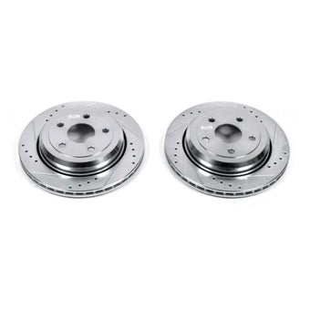 compare product Power Stop 11-19 Dodge Durango Rear Evolution Drilled & Slotted Rotors - Pair
