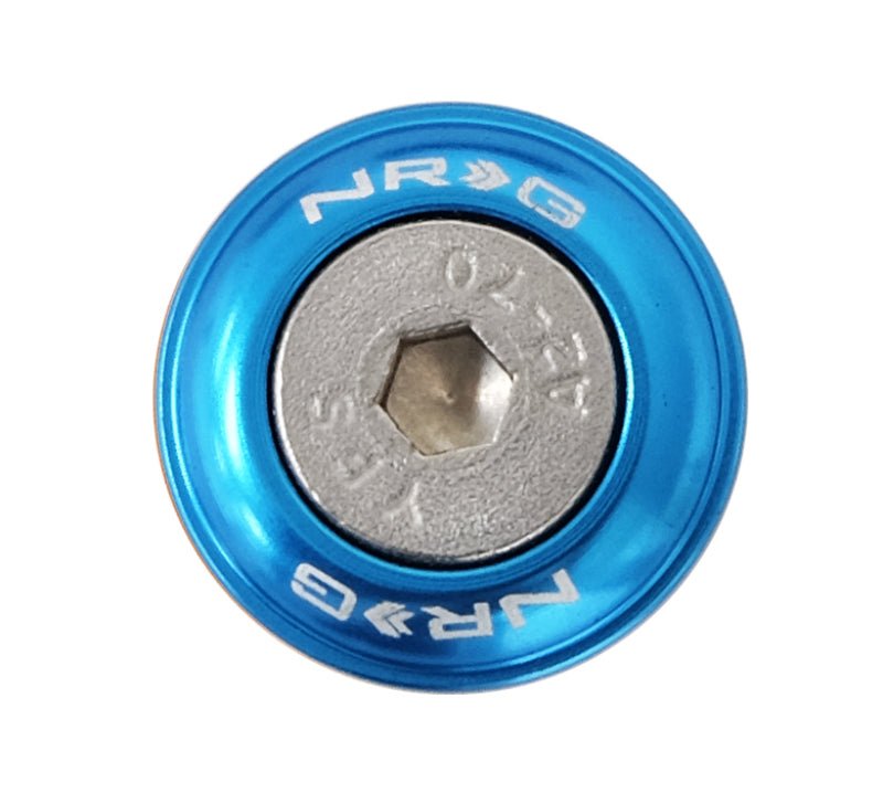 NRG Fender Washer Kit w/Rivets For Plastic (Blue) - Set of 10 - My Store