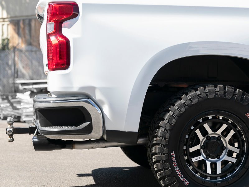 aFe Vulcan Series 3in - 2 - 1/2in 304 SS Cat - Back 2019 GM Silverado / Sierra 1500 V8 - 5.3L w/ Black Tips - My Store