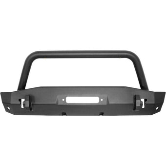 compare product Westin 18-22 Jeep Wrangler JL / 20-22 Gladiator WJ2 Stubby Front Bumper w/Bull Bar - Tex. Blk
