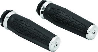 compare product Kuryakyn Hex Grips Thottle-By-Wire Chrome