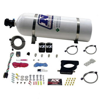 compare product Nitrous Express GM LS 78mm 3-Bolt Nitrous Plate Kit (50-350HP) w/15lb Bottle