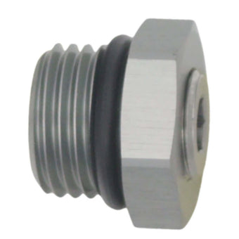 compare product DeatschWerks 6AN ORB Male Plug Fitting with 1/8in NPT Gauge Port - Anodized DW Titanium