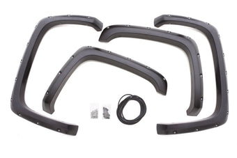 compare product Lund 99-07 Chevy Silverado 1500 RX-Rivet Style Textured Elite Series Fender Flares - Black (4 Pc.)