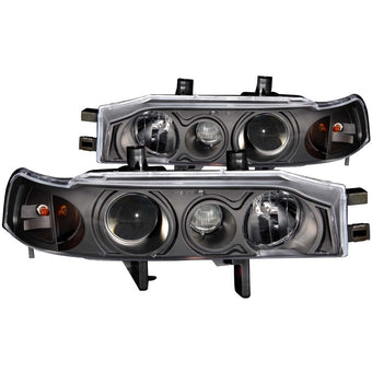 compare product ANZO 1990-1993 Honda Accord Projector Headlights w/ Halo Black 1pc