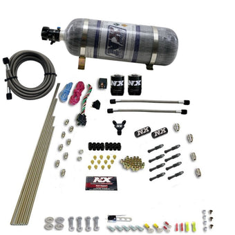 compare product Nitrous Express 8 Cyl Dry Direct Port 2 Solenoids Nitrous Kit (200-600HP) w/Composite Bottle