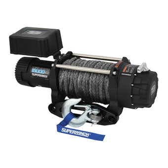 compare product Superwinch 15000 LBS 12V DC 15/32in x 78ft Synthetic Rope Tiger Shark 15000SR Winch