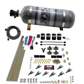 compare product Nitrous Express 8 Cyl Piranha Direct Port 4 Solenoids Nitrous Kit (200-500HP) w/12lb Bottle