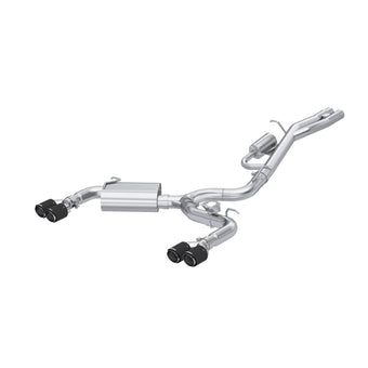 compare product MBRP 2017-2020 Audi RS3 3in Cat-Back Exhaust Dual Split Rear w/ Carbon Fiber Tips