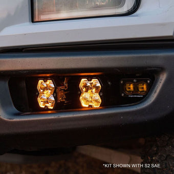compare product Baja Designs 17-20 Ford Raptor Squadron Sport 2.0/S2 Fog Pocket Kit (Multi Patterns) - Clear