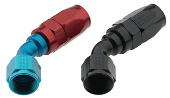 compare product Fragola -4AN x 45 Degree Pro-Flow Hose End - Black