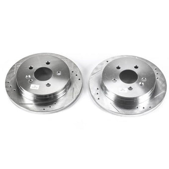 compare product Power Stop 98-03 Mercedes-Benz ML320 Rear Evolution Drilled & Slotted Rotors - Pair