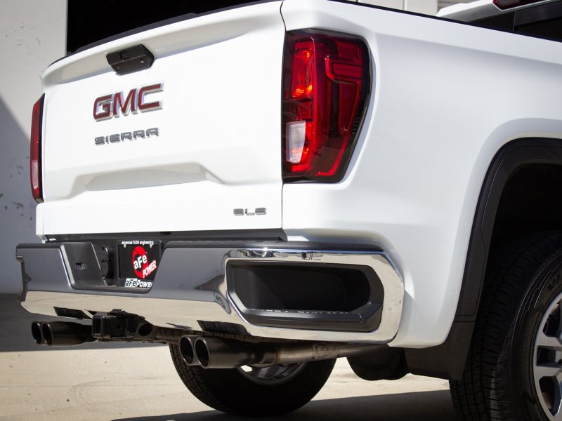 aFe Vulcan Series 3 - 2.5in 304SS Exhaust Cat - Back w/Blk Tips 2019 GM Silverado/Sierra 1500 L4 - 2.7L(t) - My Store